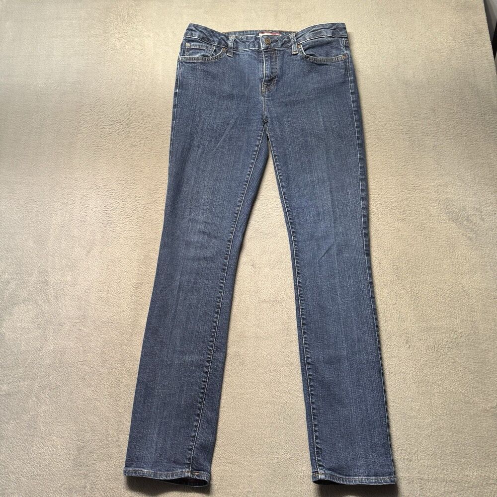 Tommy Hilfiger Womens 6R Straight Jeans Blue Medium Wash Stretch Denim EUC